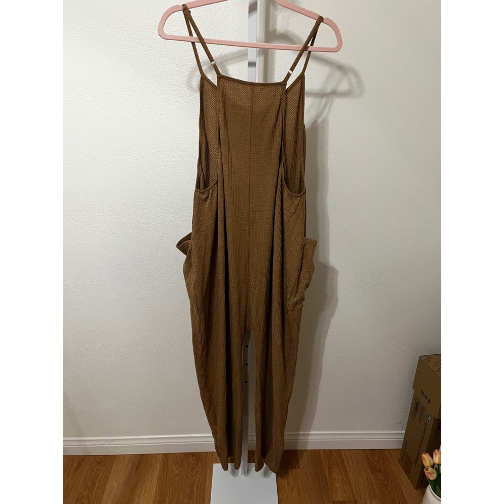 NWT Boho Cupshe Jumpsuit Brown Medium - Picture 6 of 9